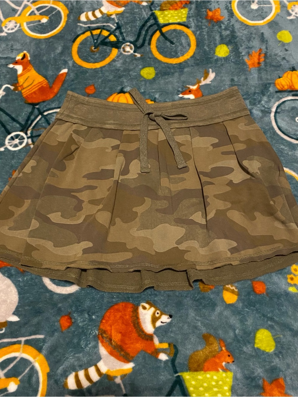 Y2K Camo Drawstring Mini Skort - No Boundaries Women’s XXS